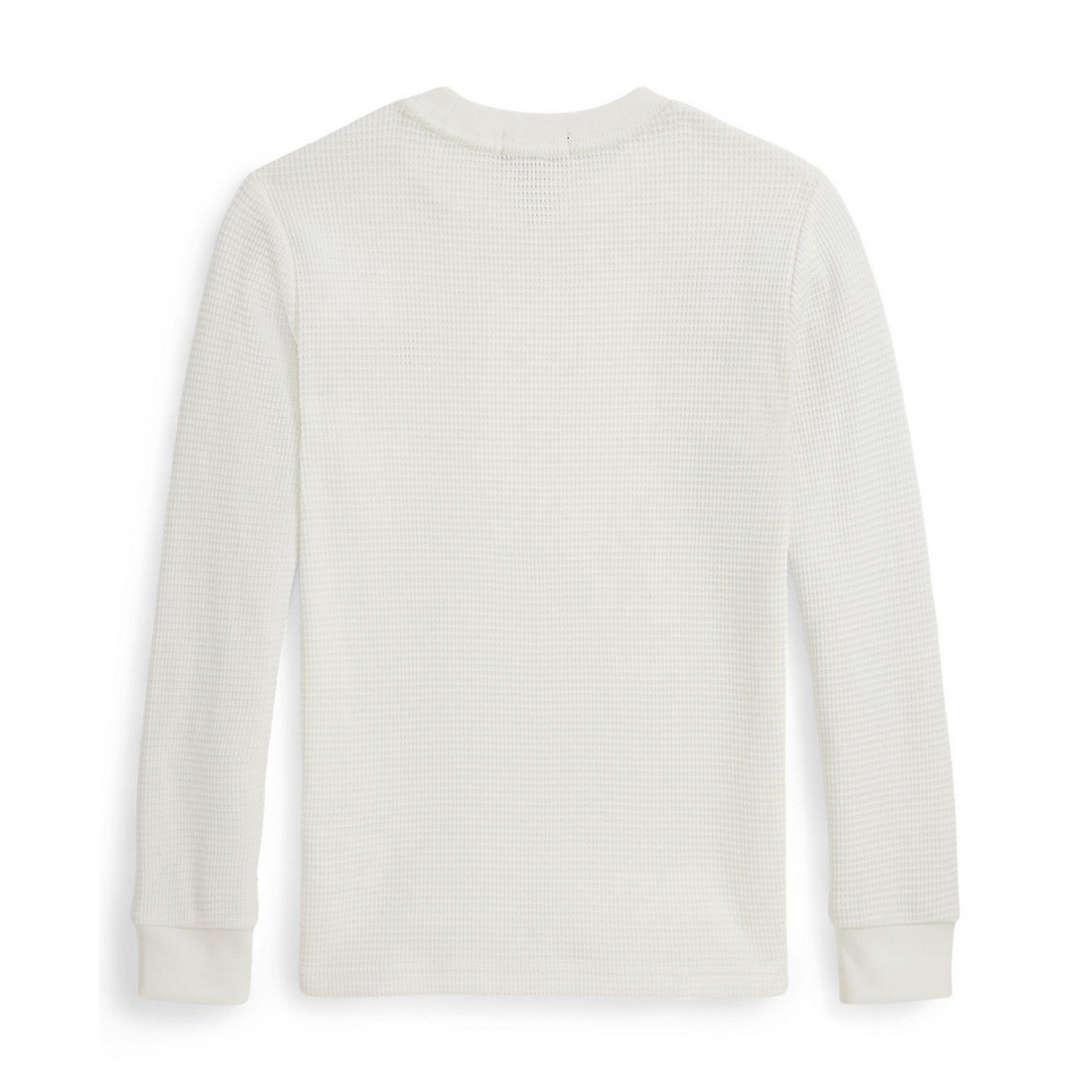 'Waffle-Knit Cotton Long-Sleeve T-Shirt' für Jungen