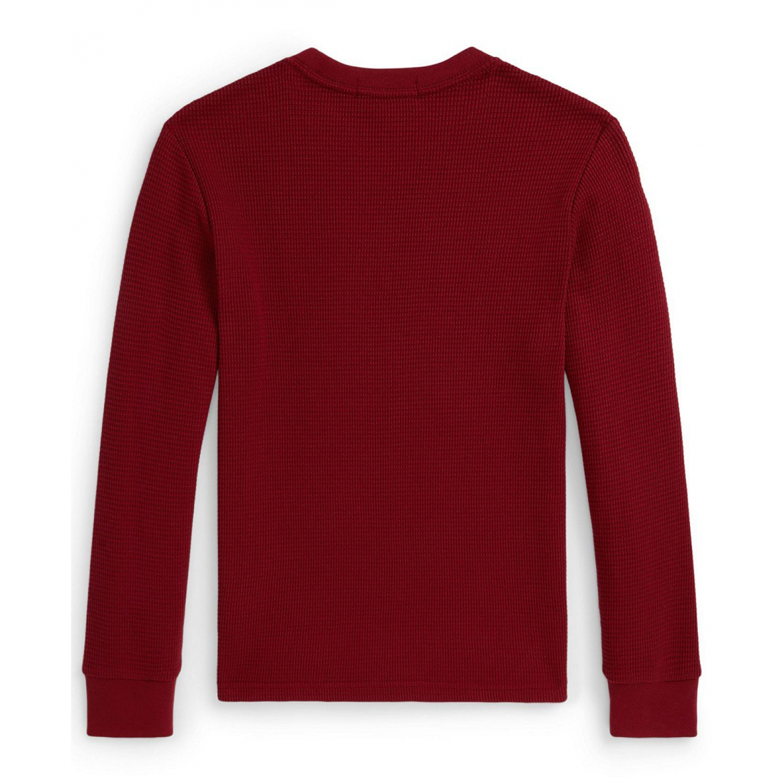 'Waffle-Knit Cotton Long-Sleeve T-Shirt' für Jungen