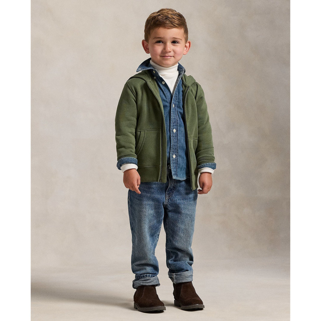 'Fleece Full-Zip Hoodie' pour Garçons