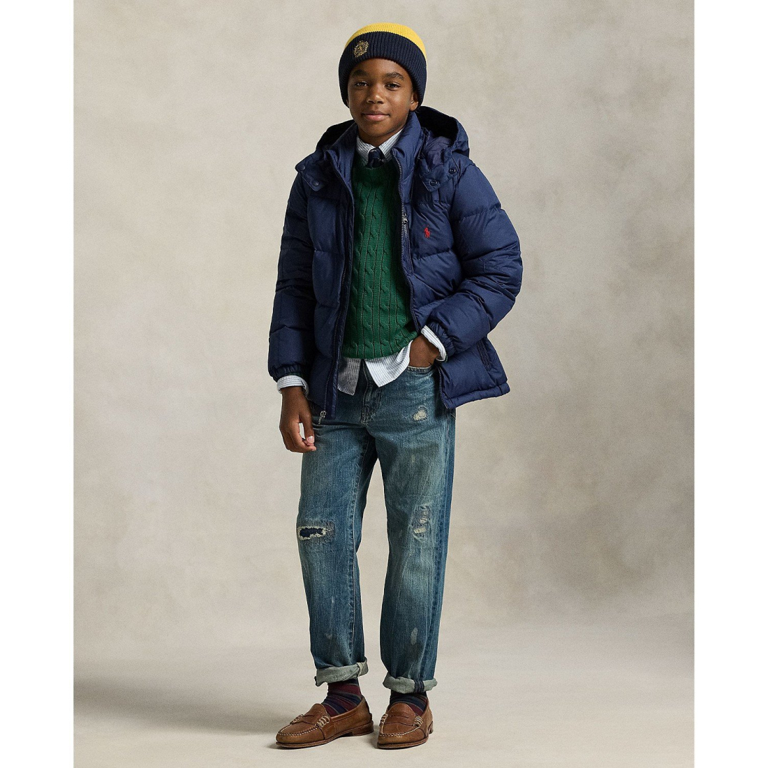 'Ripstop Down Hooded Jacket' für Jungen