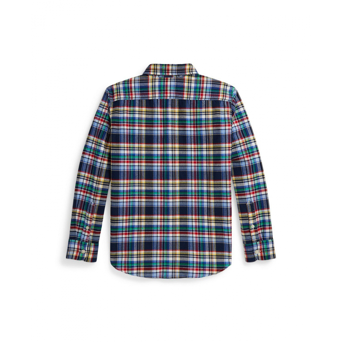 'Plaid Brushed Cotton Oxford Shirt' für Jungen