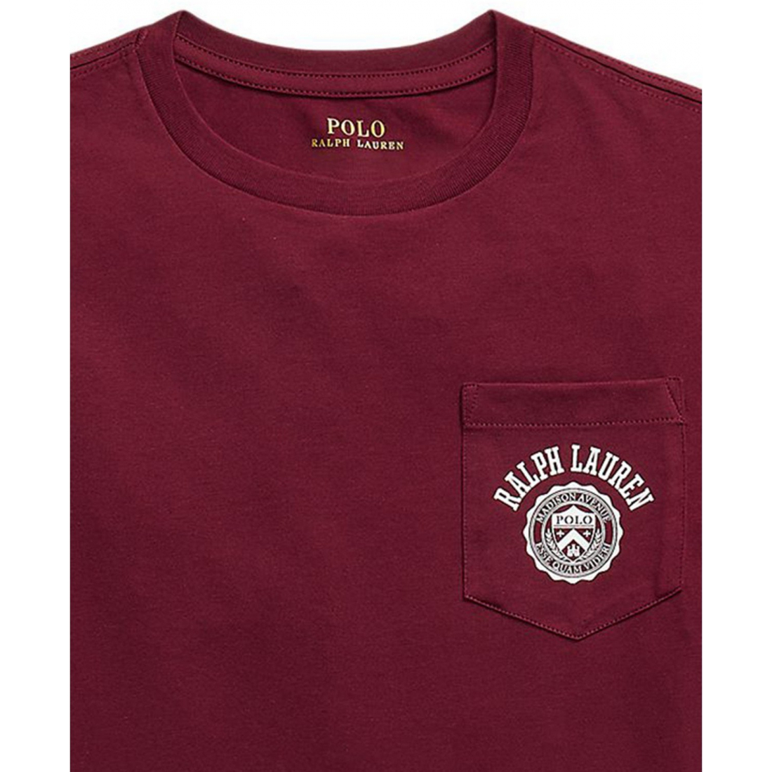 'Logo Cotton Jersey Pocket T-Shirt' für Jungen