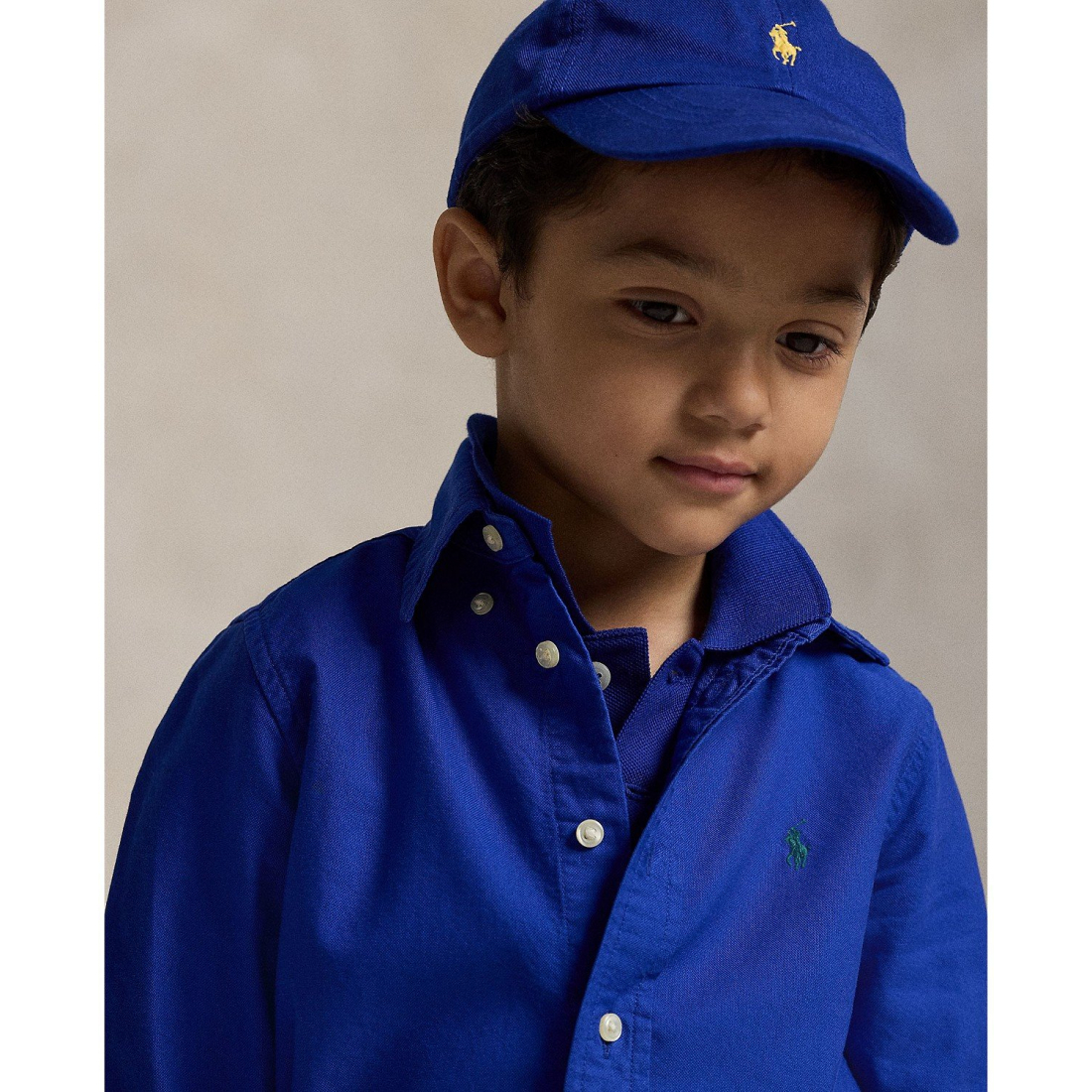 'Garment-Dyed Cotton Oxford Shirt' für Jungen