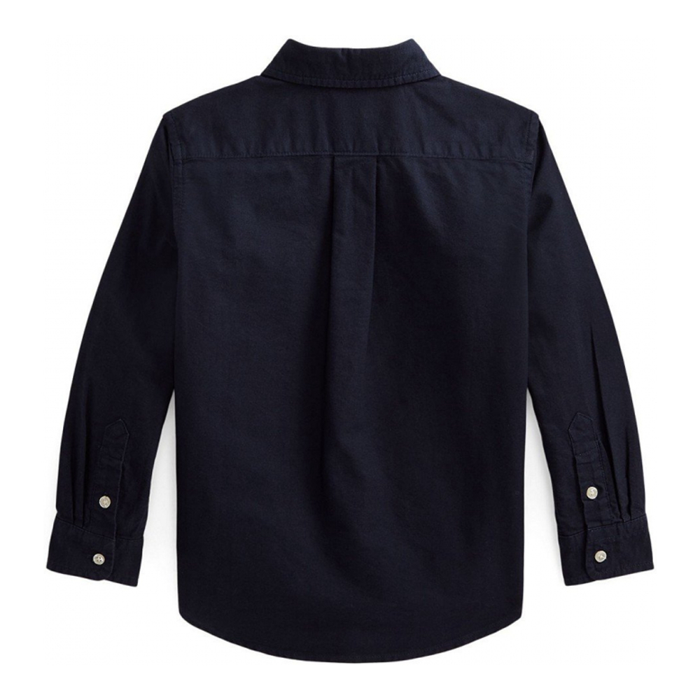'Garment-Dyed Cotton Oxford Shirt' für Jungen