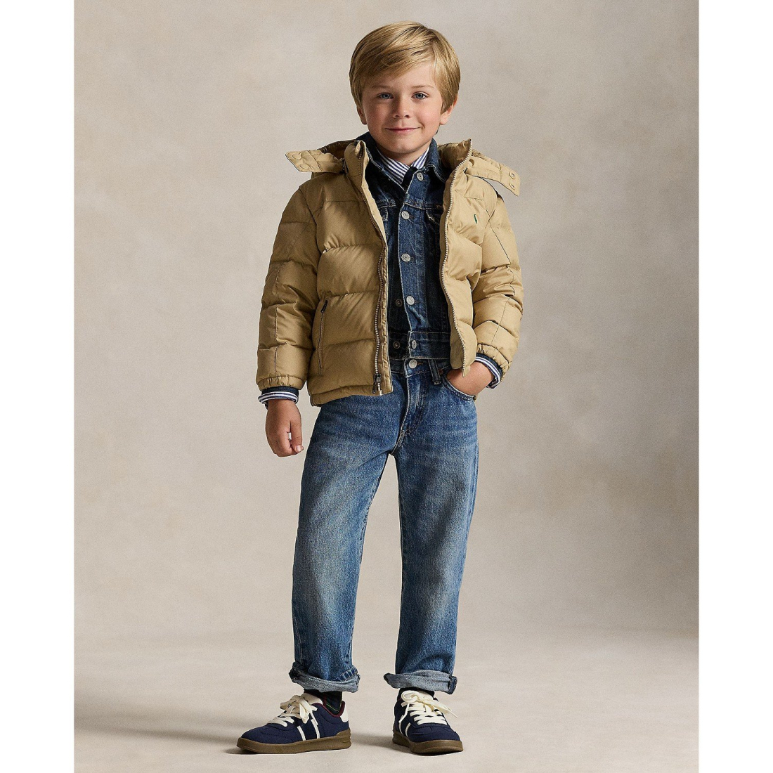 'Ripstop Down Hooded Jacket' für Jungen