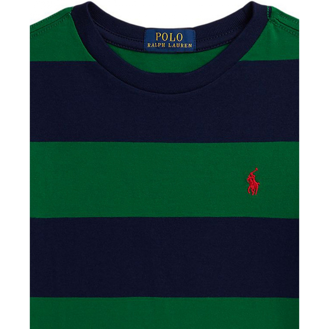 'Striped Cotton Jersey T-Shirt' pour Garçons