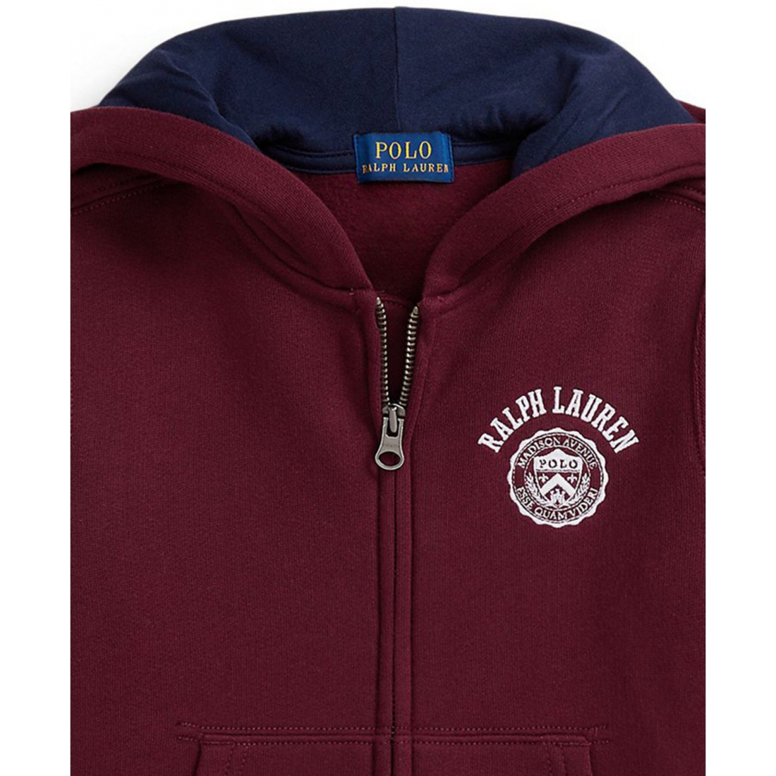 Boy's 'Logo Fleece Full-Zip Hoodie'
