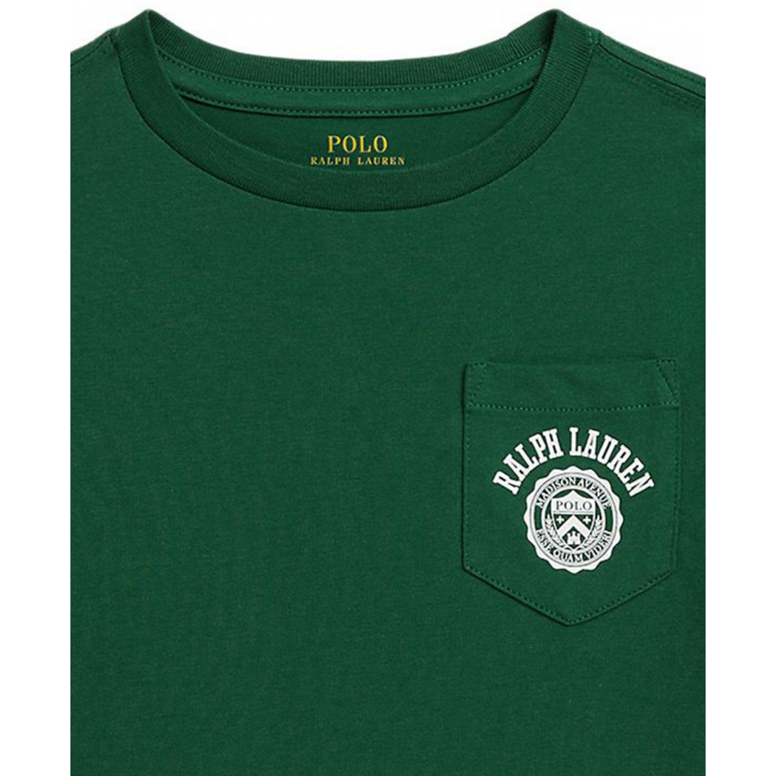 'Logo Cotton Jersey Pocket T-Shirt' für Jungen