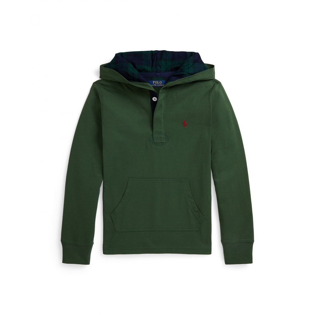 'Hooded Long Sleeve Rugby Sweatshirt' pour Garçons