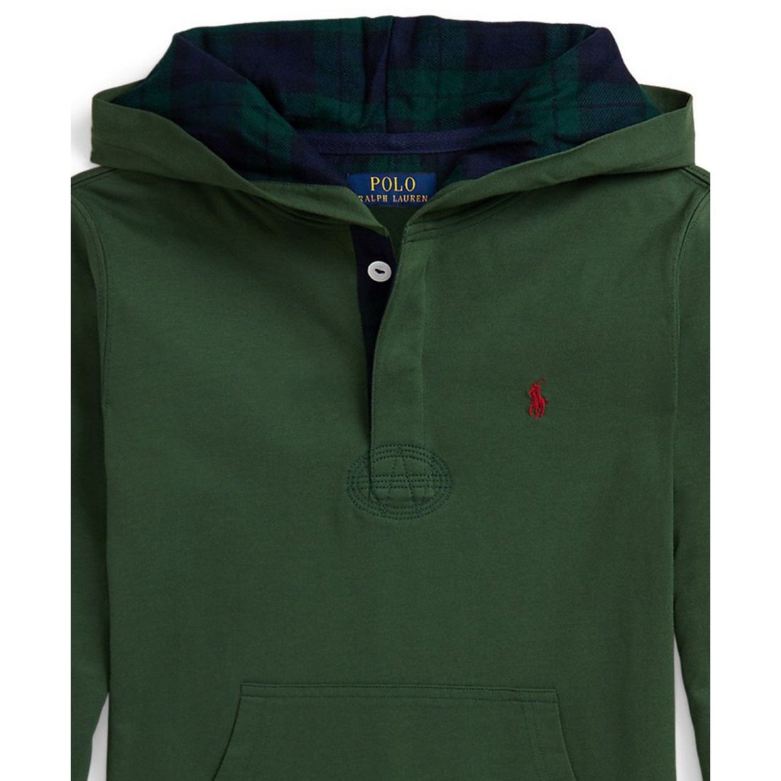 'Hooded Long Sleeve Rugby Sweatshirt' pour Garçons