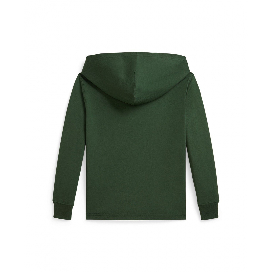 'Plaid-Trim Hooded Rugby Sweatshirt' pour Garçons