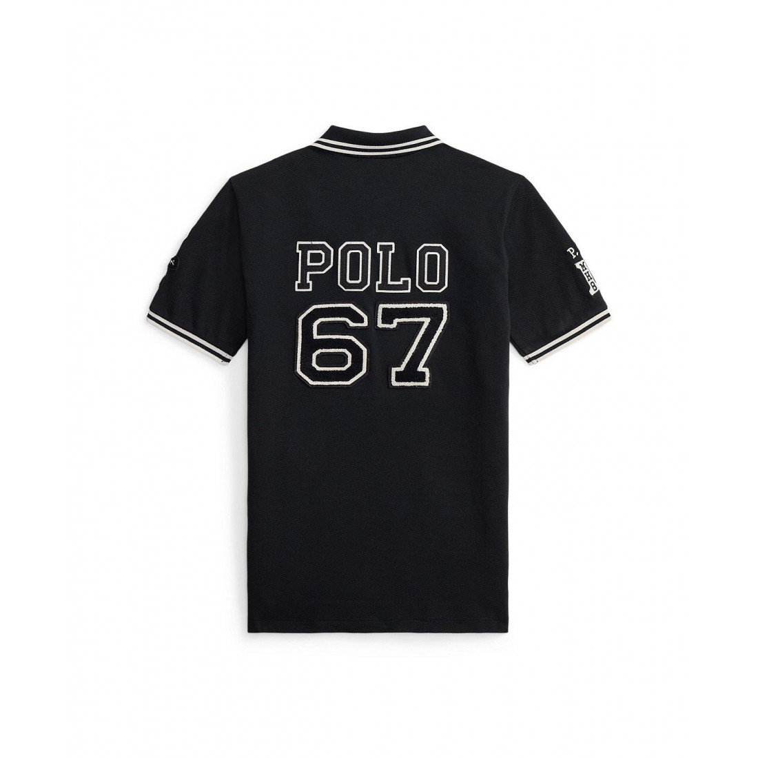 'Cotton Mesh Graphic Polo Shirt' pour Garçons