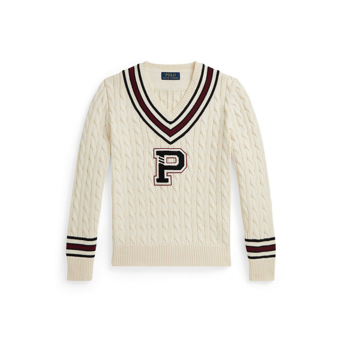 'Stripe Detail Cricket Sweater' pour Garçons