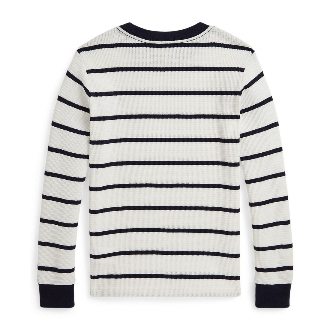 'Striped Waffle Cotton Long-Sleeve T-Shirt' pour Garçons