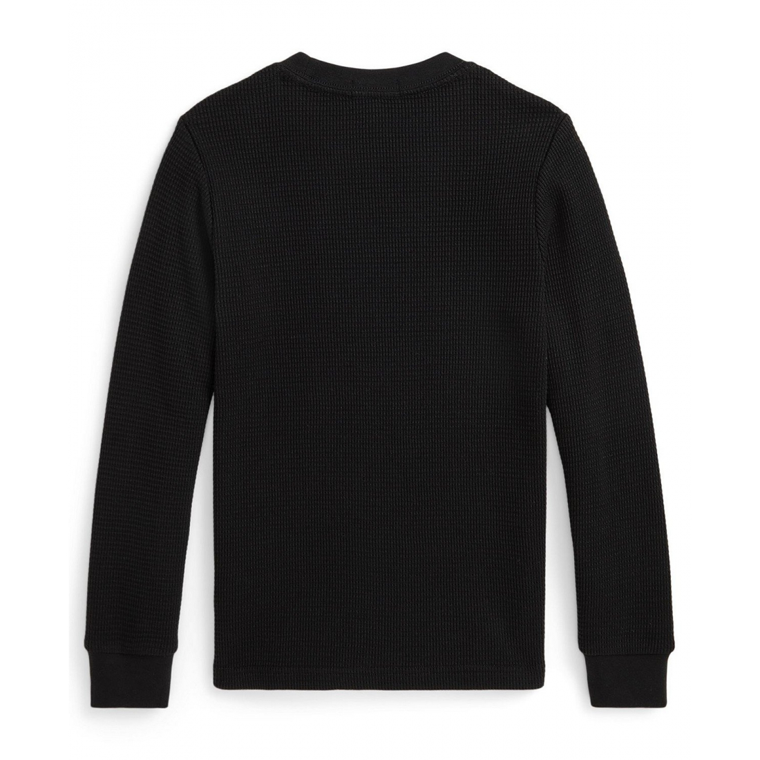 'Waffle-Knit Cotton Long-Sleeve T-Shirt' pour Garçons