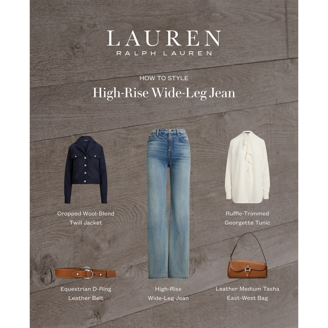 'Ruffle-Trimmed Georgette Tunic' pour Femmes