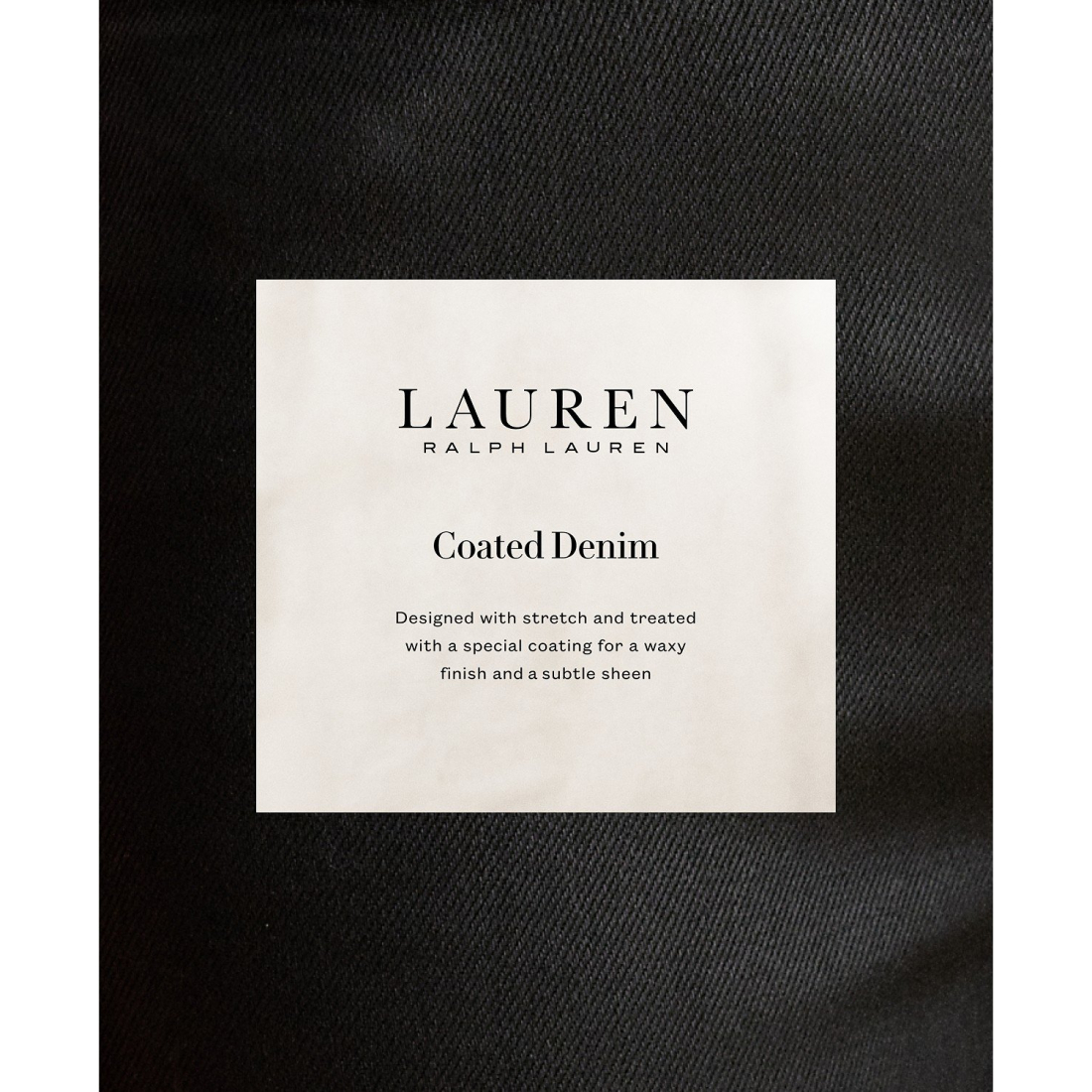 'Coated Straight Ankle Jeans' pour Femmes