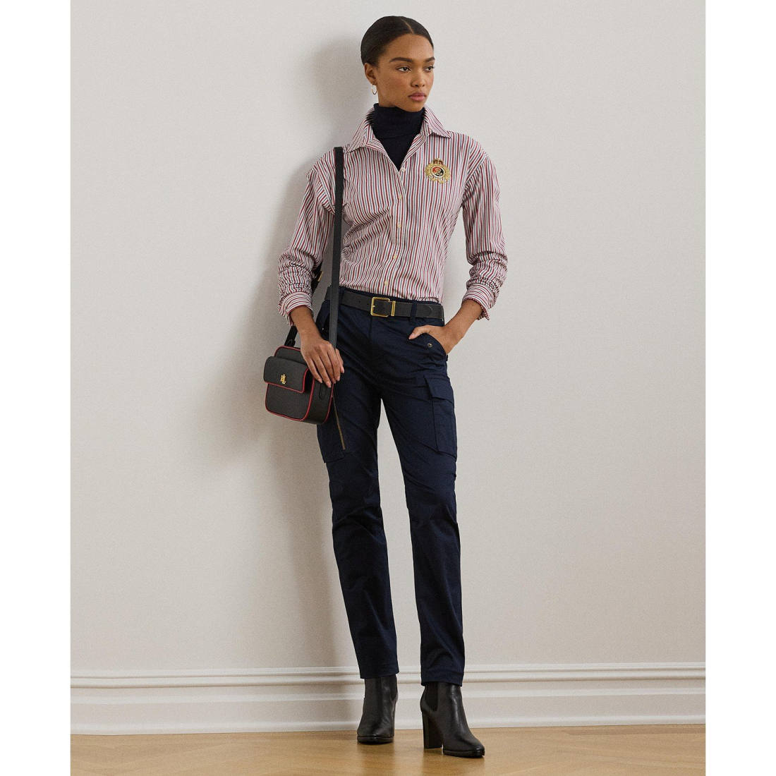 'Cotton Sateen Cargo Pant' pour Femmes