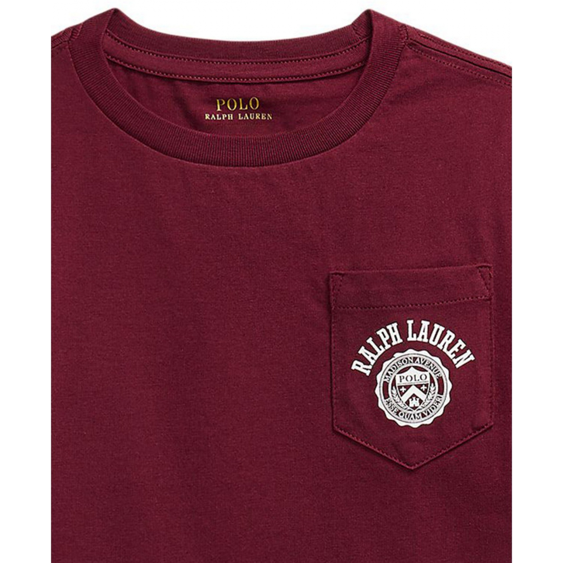 'Logo Cotton Jersey Pocket T-Shirt' für Jungen