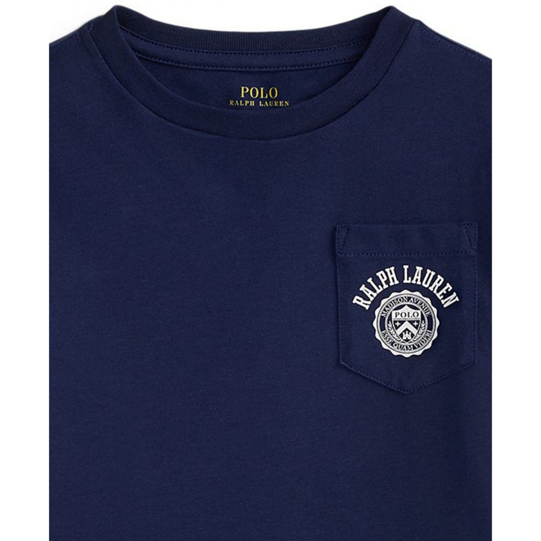 'Logo Cotton Jersey Pocket T-Shirt' für Jungen