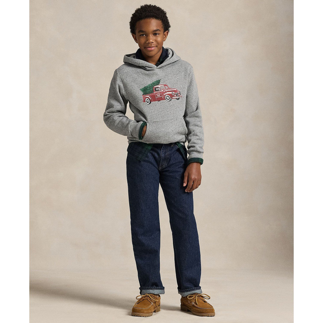 'Truck-Print Hoodie' pour Garçons