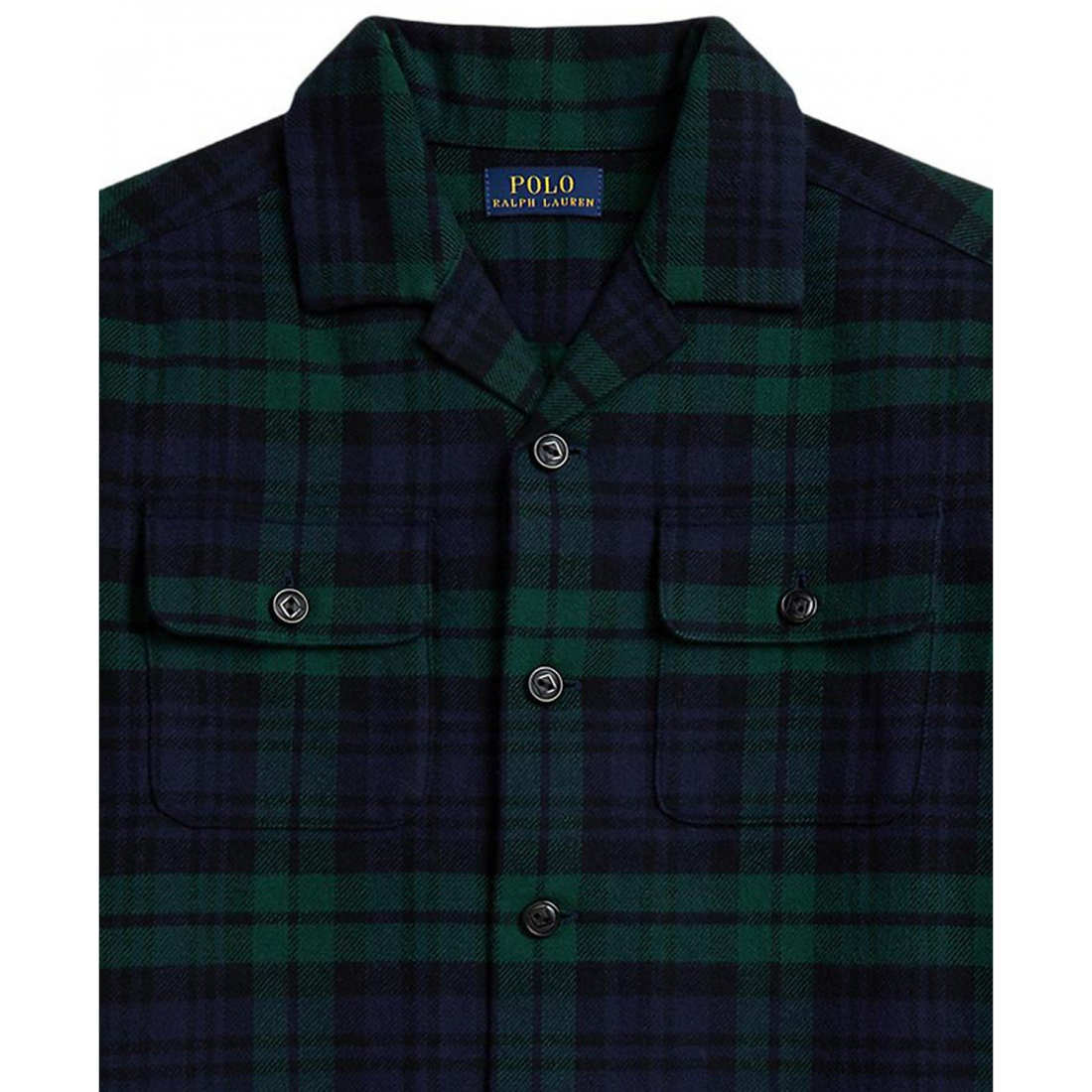 'Plaid Camp Collar Shirt' pour Garçons