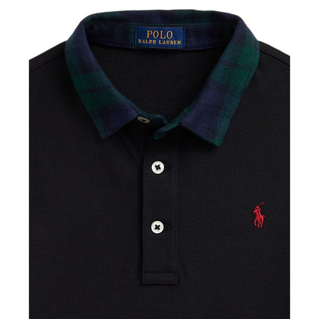 'Plaid Collar T-Shirt' pour Garçons