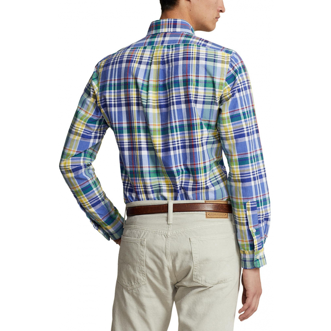 'Plaid Button-Down Oxford Shirt' pour Hommes
