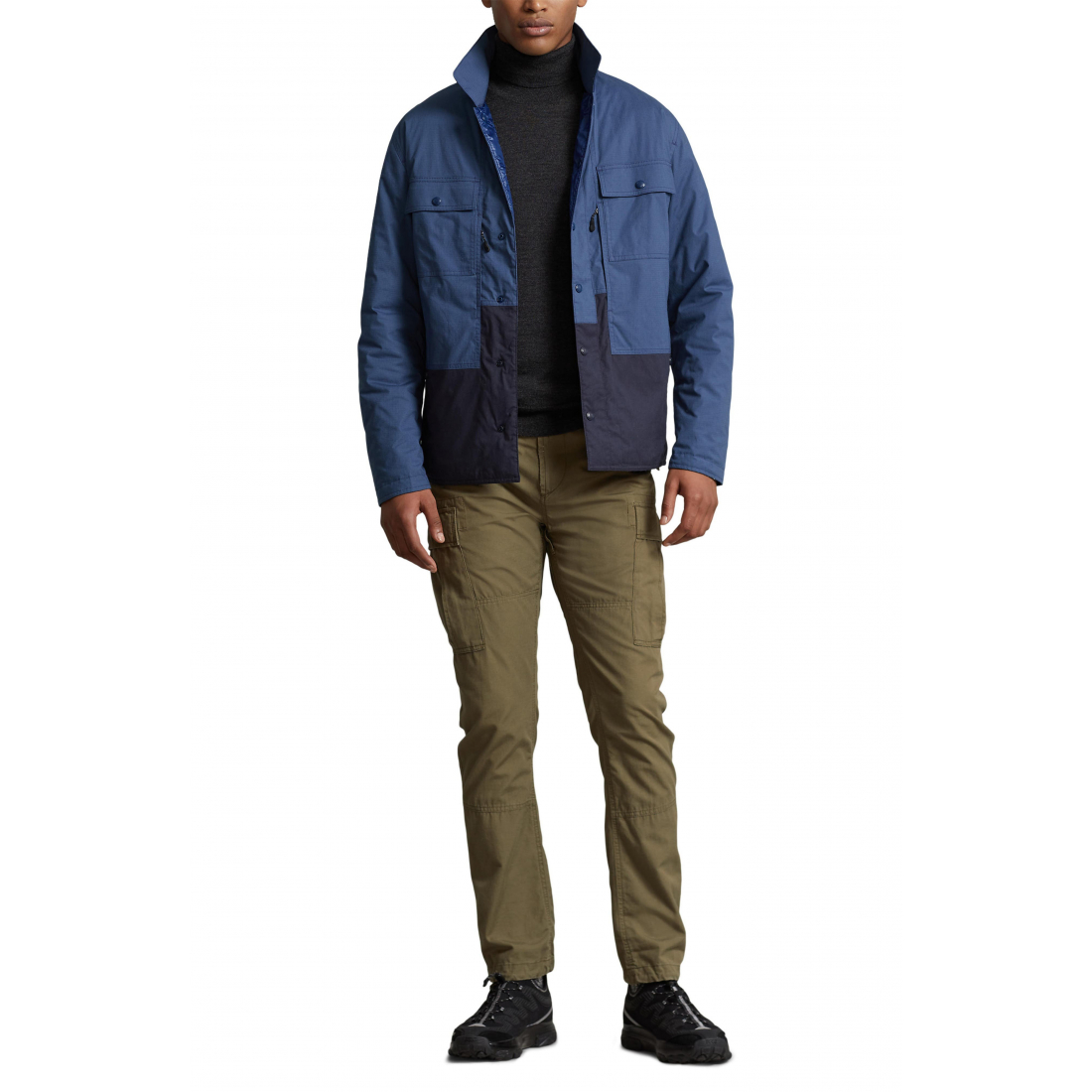 'James Reversible Ripstop Quilted Shirt Jacket' pour Hommes