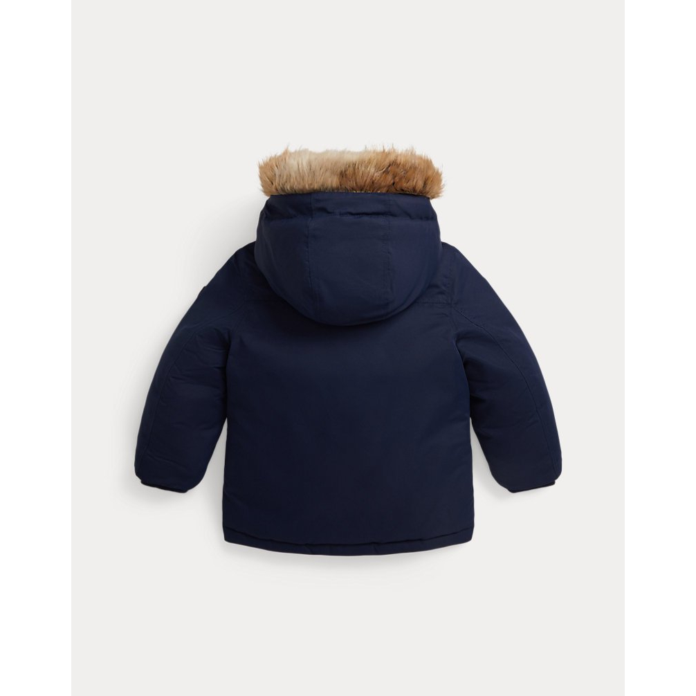 'Faux-Fur-Trim Down Parka' pour Garçons