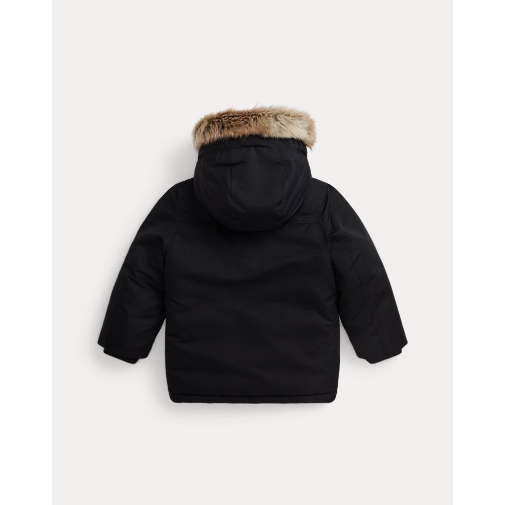'Faux-Fur-Trim Down Parka' pour Garçons