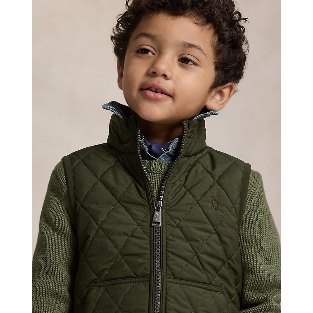'Fleece-Lined Quilted Vest' pour Garçons