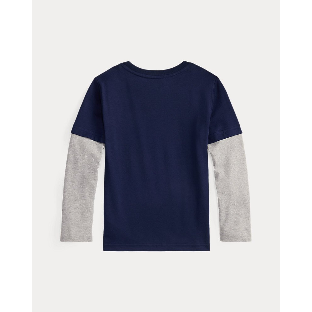 'Logo Cotton Layered-Effect Tee' pour Garçons
