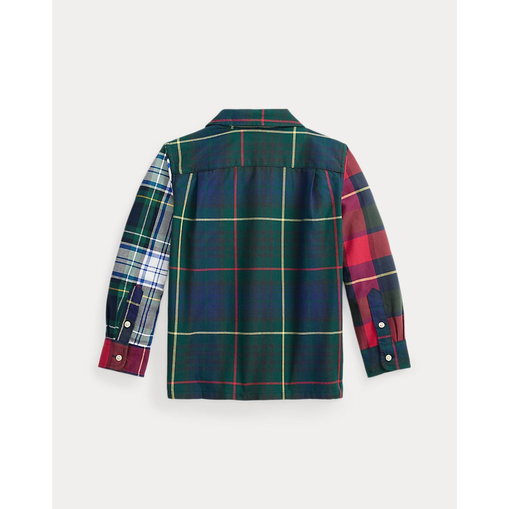 'Plaid Cotton Oxford Fun Shirt' pour Garçons