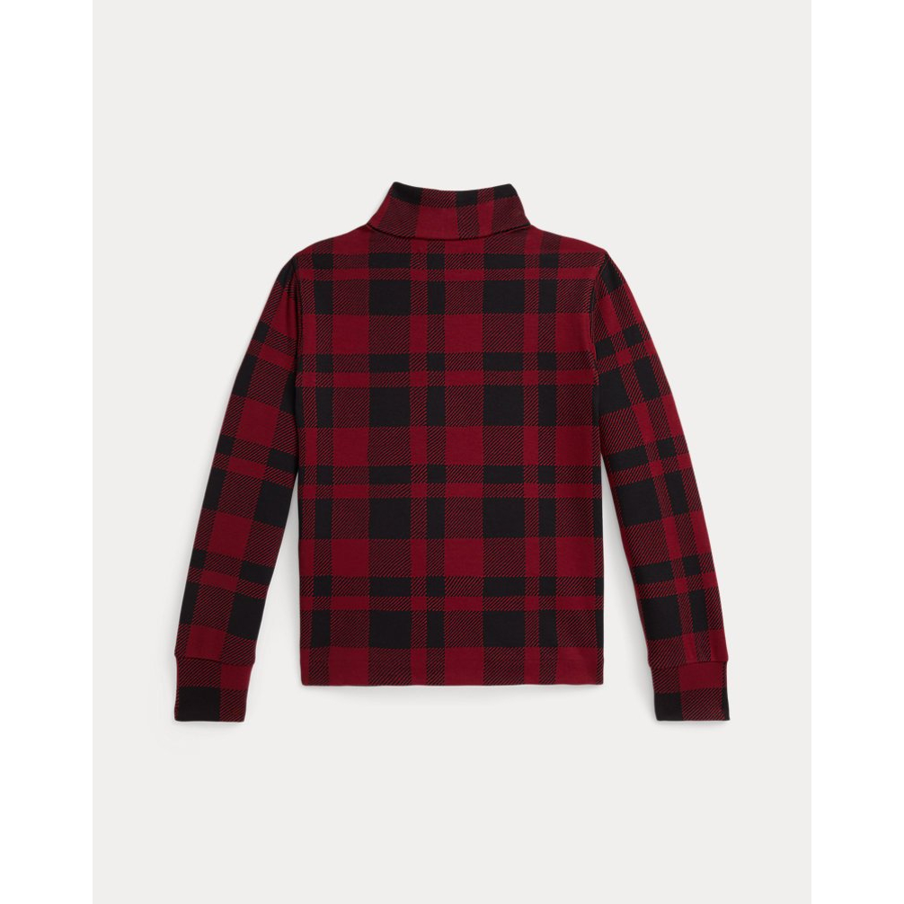 'Plaid Cotton Interlock Pullover' für Jungen