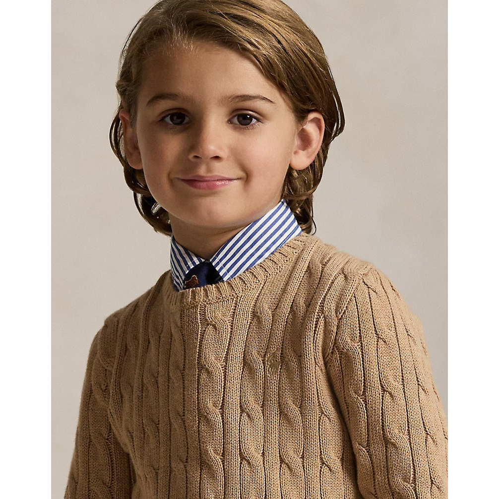 'Cable-Knit Cotton Sweater' für Jungen