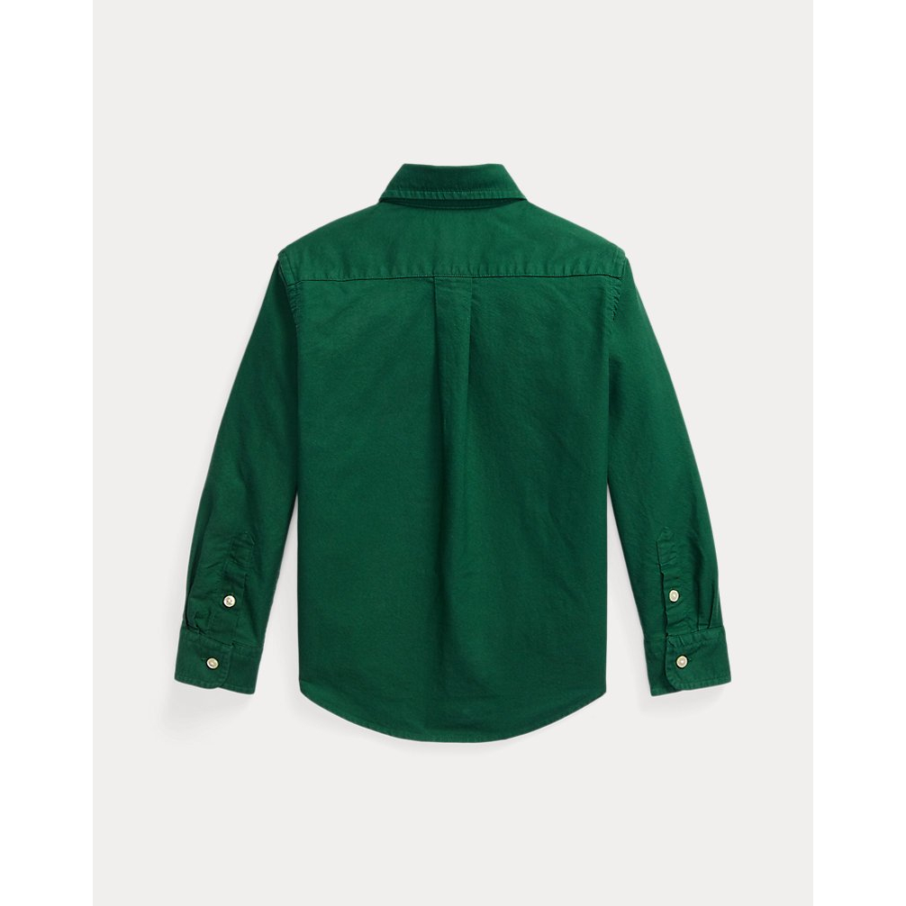 'Garment-Dyed Cotton Oxford Shirt' für Jungen