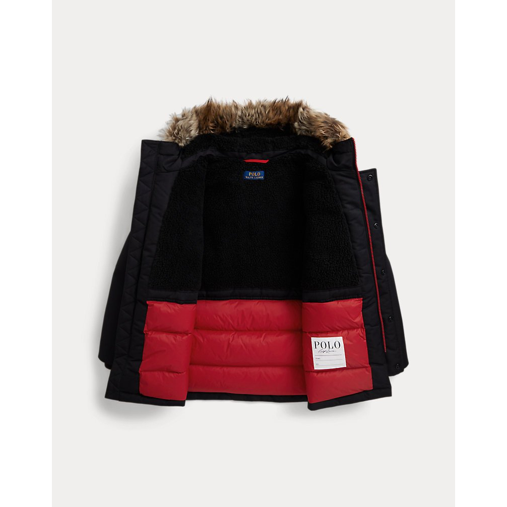 Boy's 'Faux-Fur-Trim Down Parka'