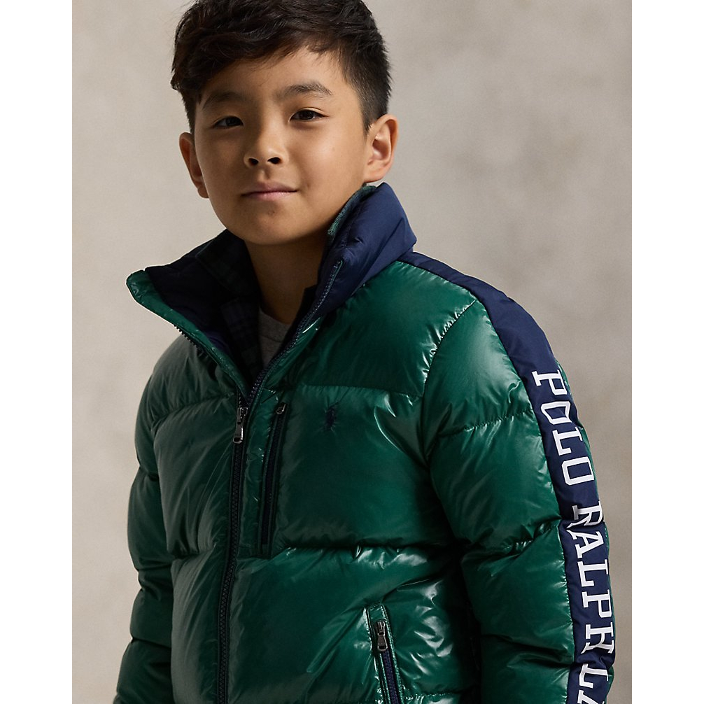 'Logo Down Hooded Jacket' für Jungen