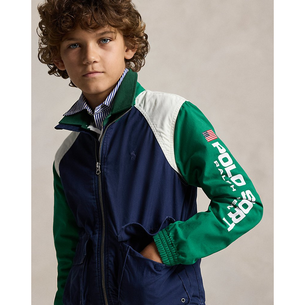 'Polo Sport Cotton Poplin Jacket' pour Garçons
