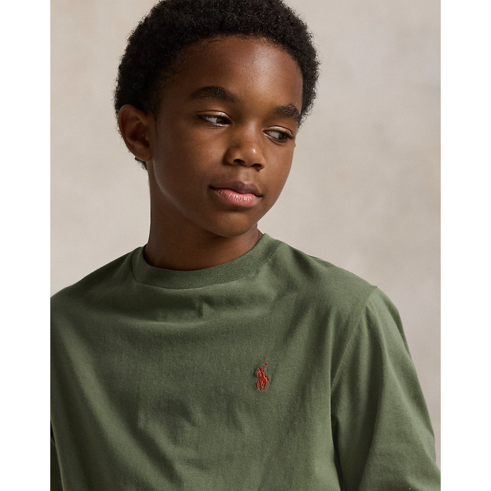 'Cotton Jersey Long-Sleeve Tee' pour Garçons