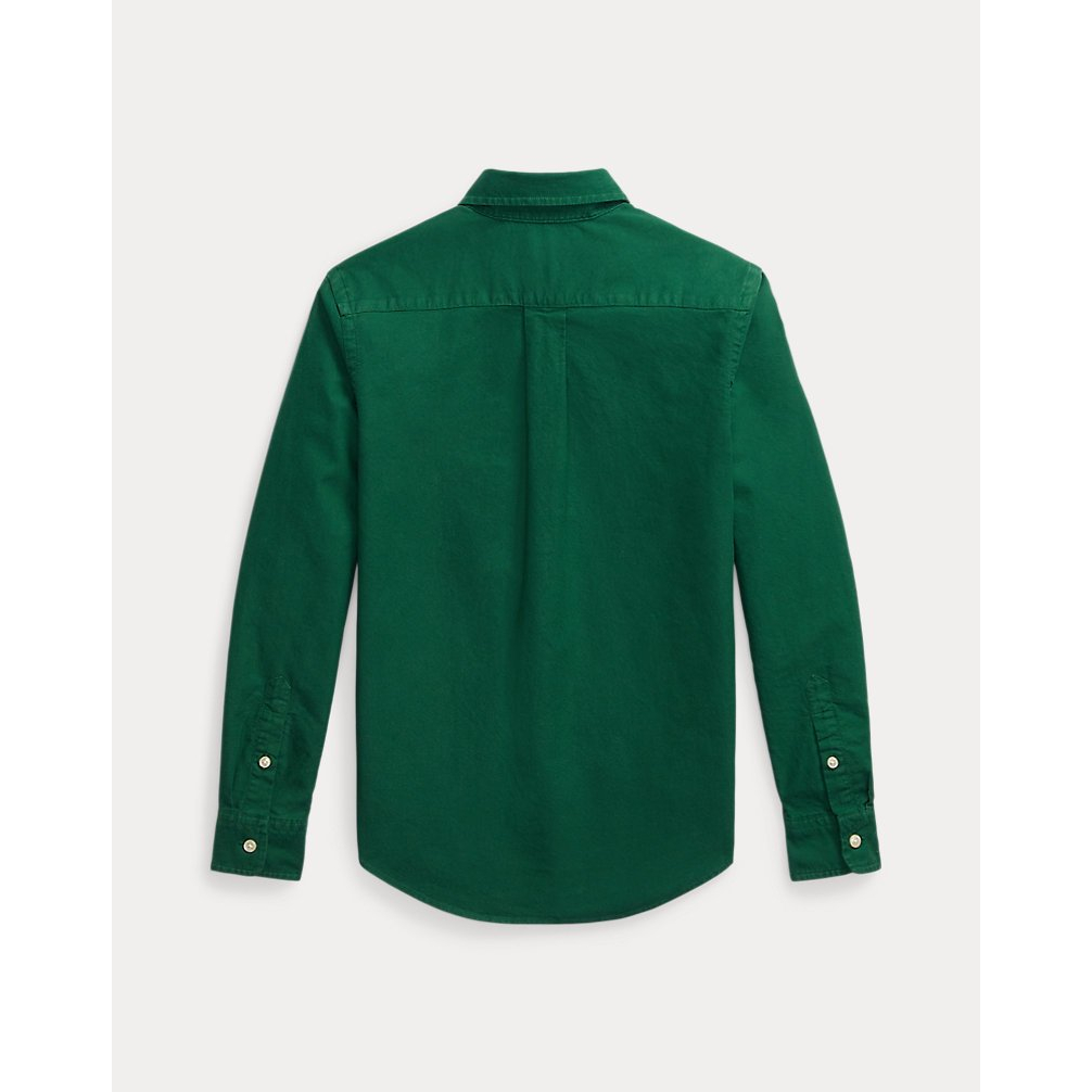 'Garment-Dyed Cotton Oxford Shirt' für Jungen
