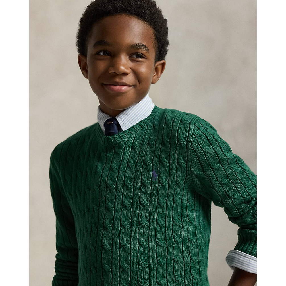 Boy's 'Cable-Knit Cotton Sweater'