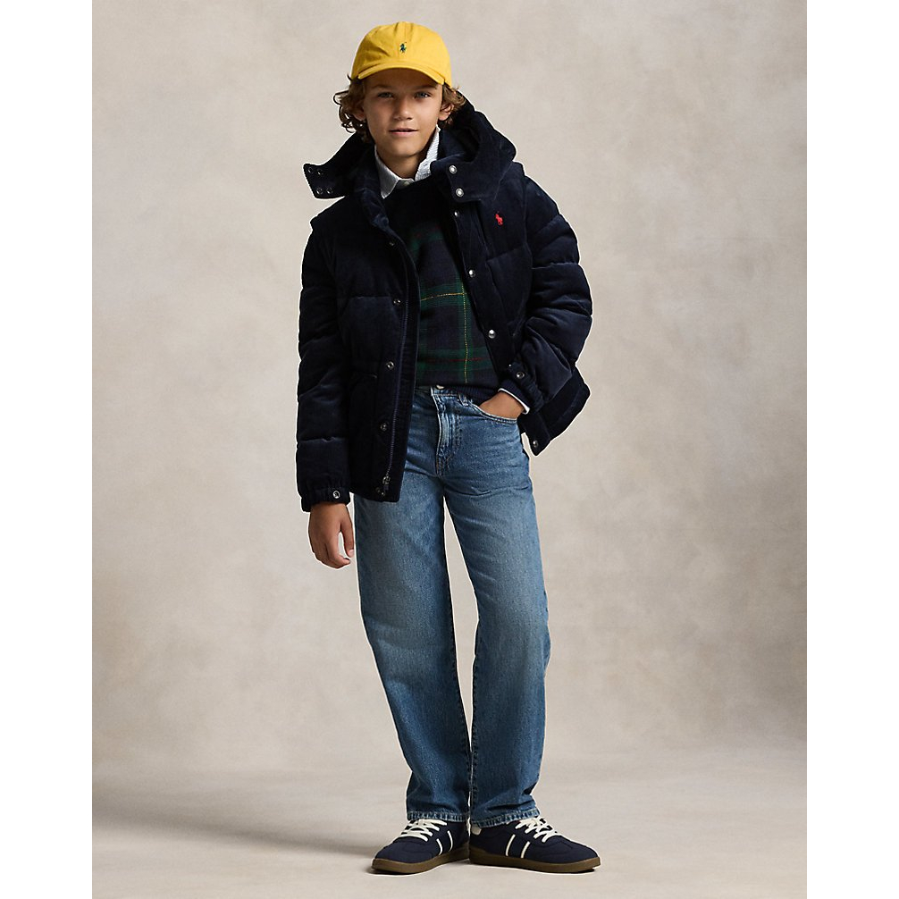 'Convertible Corduroy Down Jacket' für Jungen