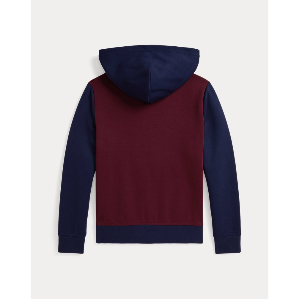 'Logo Double-Knit Half-Zip Hoodie' pour Garçons