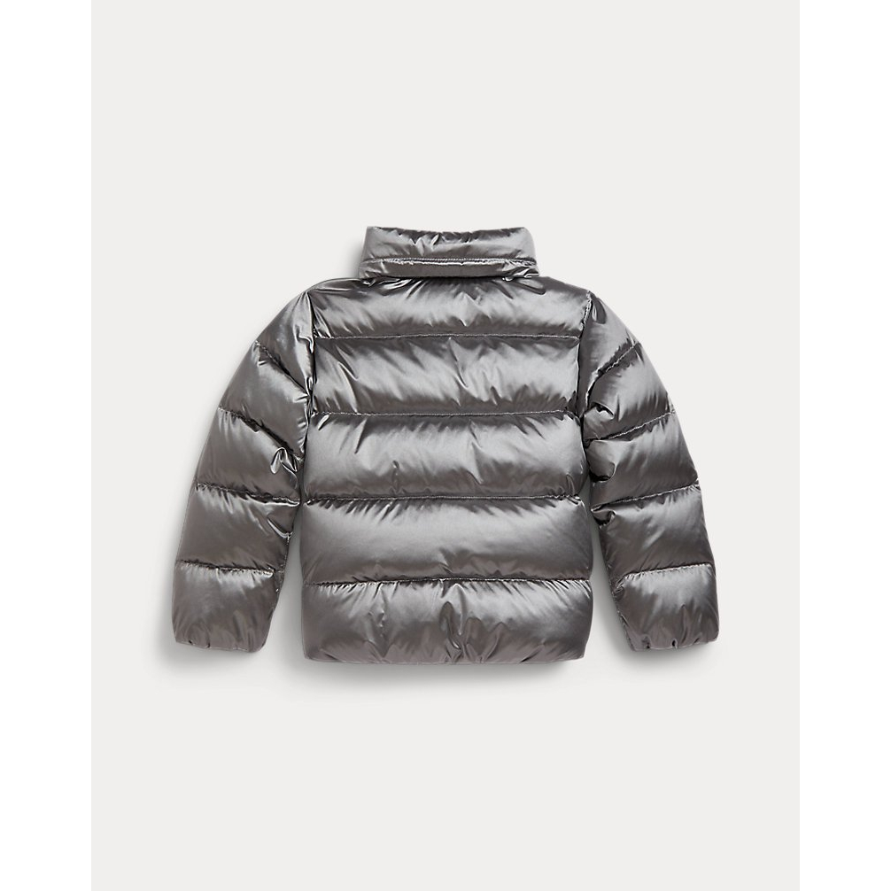 'Metallic Down Hooded Jacket' pour Filles