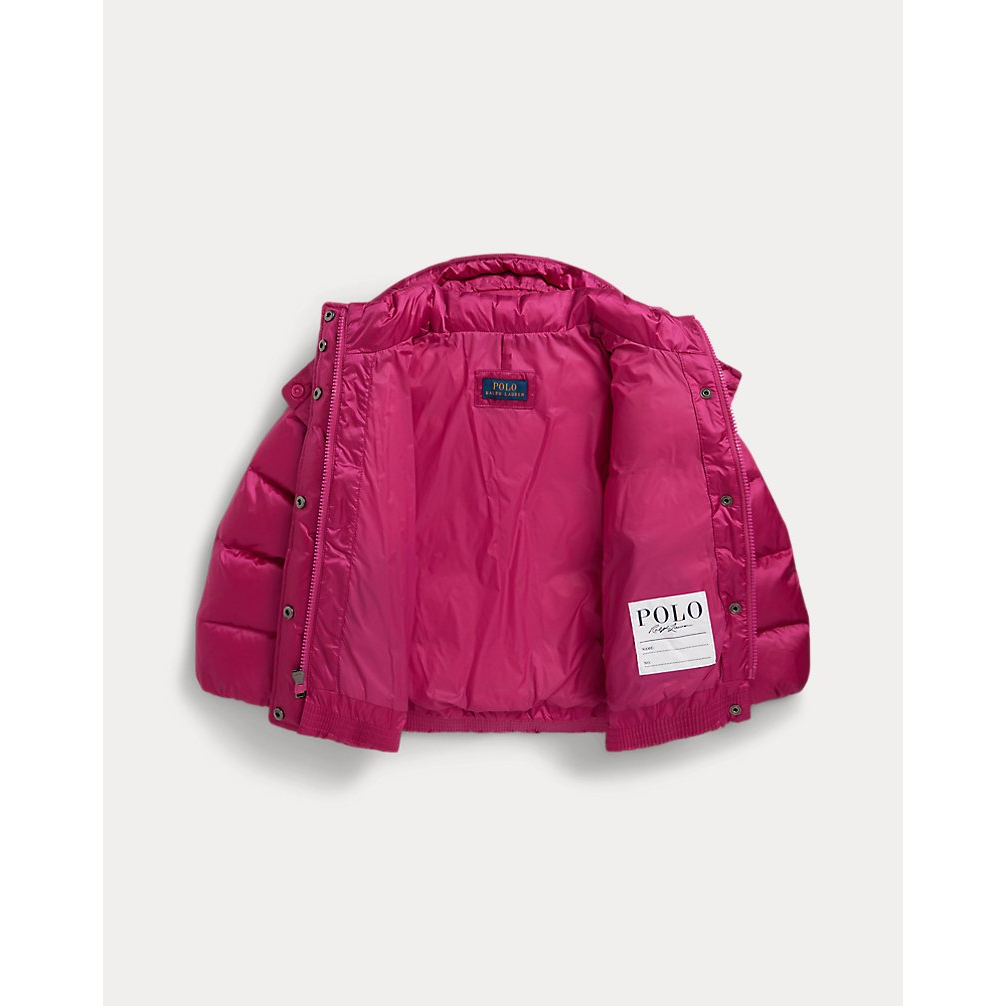 'Metallic Down Hooded Jacket' pour Filles