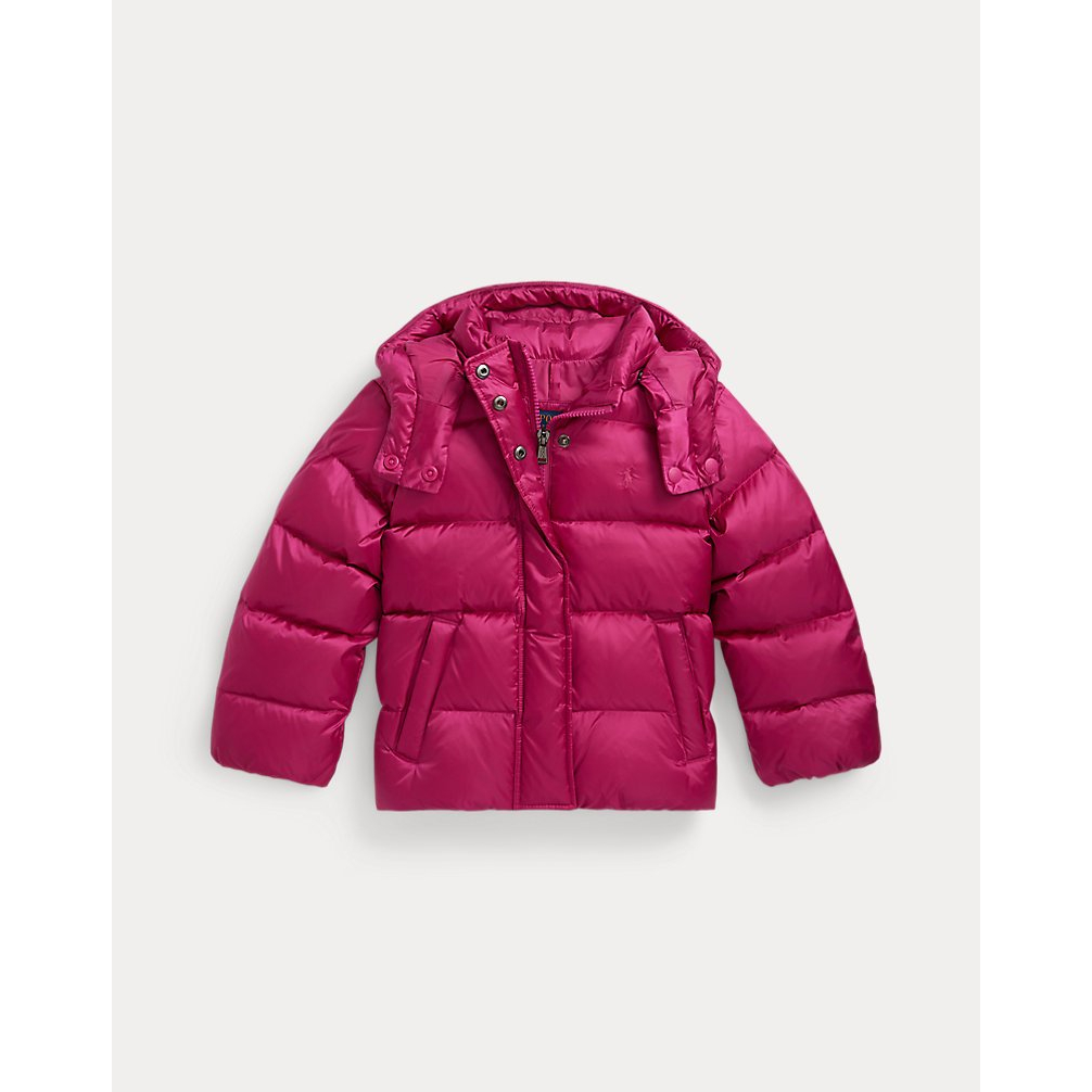 'Metallic Down Hooded Jacket' pour Filles