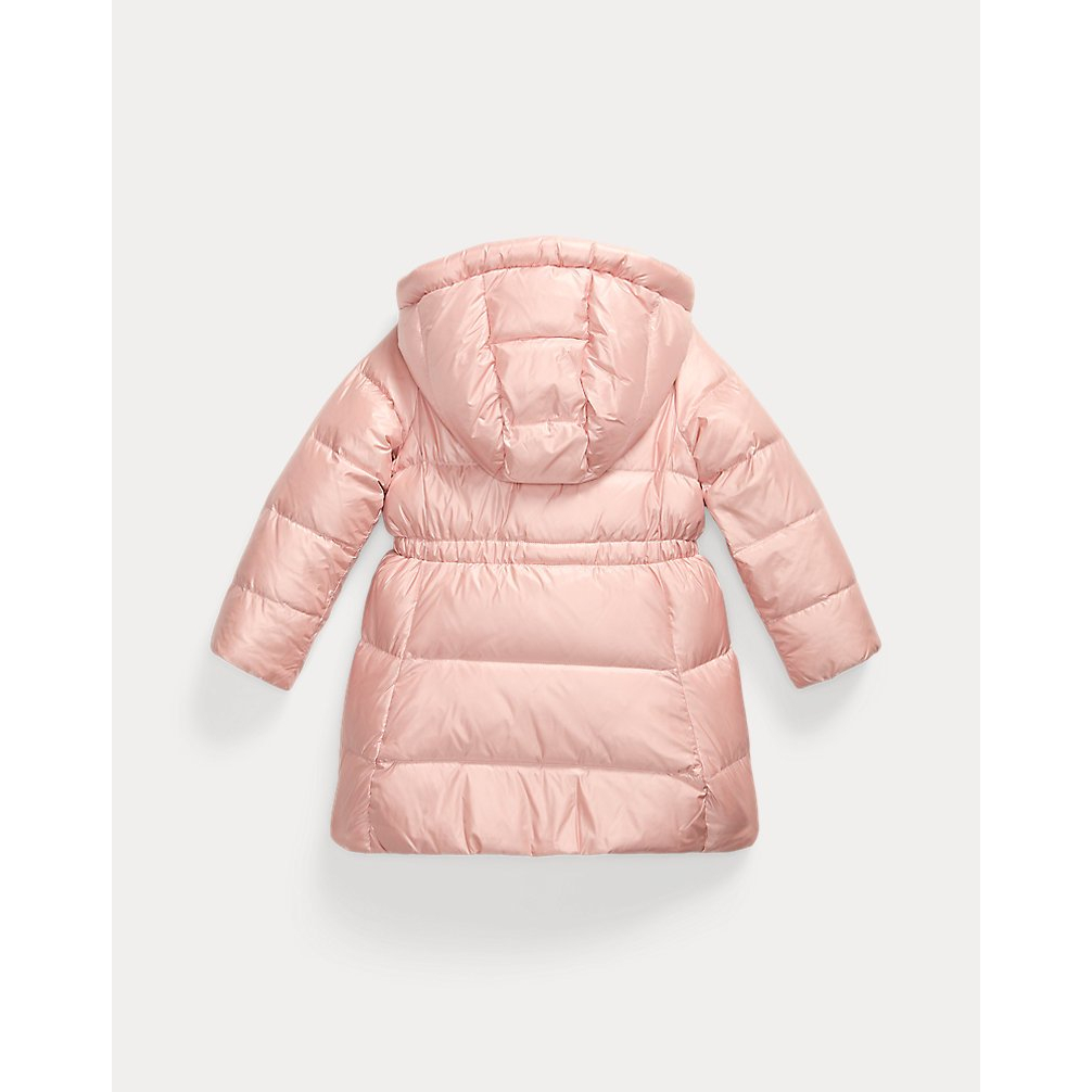 'Metallic Down Hooded Long Jacket' pour Filles