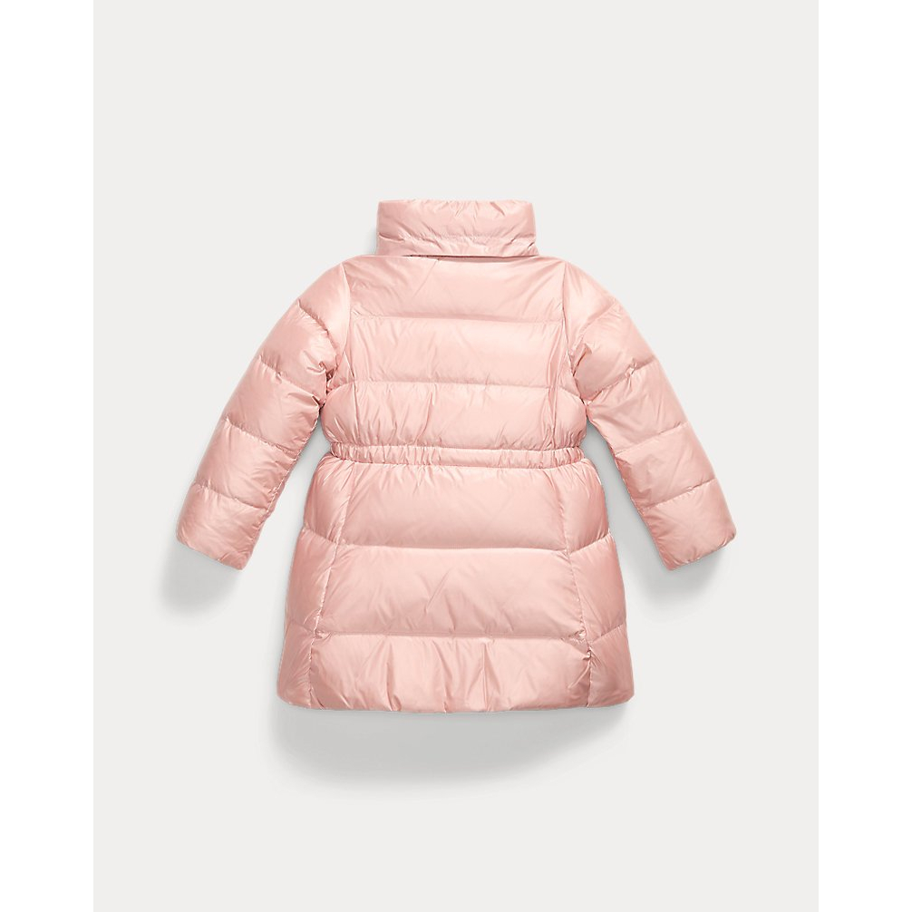 'Metallic Down Hooded Long Jacket' pour Filles